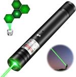 SAMRIDHI HUB Laser Light Powerful Long-Range Presentation Pointer Rechargeable 2000 Meters Flashlight for USB with Star Cap & Adjustable Focus