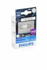 Philips 38mm 129446 festoon Xtreme Ultinon LED 6000K Interior light for License plate, Parking light, Room lamp, Trunk