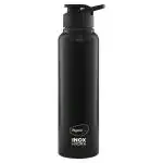 Pigeon Hydra Stainless Steel 900 ml Bottle (Pack of 1, Black, Steel)