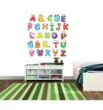 WOLPEP Multicolor Vinyl Funny Alphabets Wall Sticker