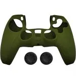 Tcos Tech Silicone Olive Green Ps5 Controller Cover Anti Slip Ultra Grip Protective Case Sleeve