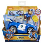 Paw Patrol, Chase Deluxe Movie Transforming Toy Car with Collectible Action Figure