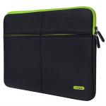 Aircase Black Neoprene Sleeve for Kindle with 3 Multipockets 6 inch