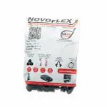 Novoflex NP 15 (B) ,Screw Mount Fixed P Clips for Cable Dia 9.0 mm Colour: Black ,Pack of 100