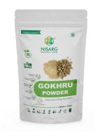 NISARG ORGANIC FARM Gokhru Powder I Chota Gokshura Powder I Pure, Natural, Organic I Traditional Method Made Tribulus Terrestris I Improve Wellness I for Promotes Overall Health (200 gm)