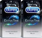 Durex Extra Time Condom (2 Packs, 10 Condom Each)