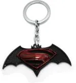 Blue Aura Alonzo Red Metal Batman V, S Superman Key Chain