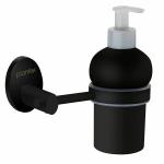 Plantex 304 Grade Stainless Steel Liquid Soap Dispenser/Shampoo Dispenser/Hand Wash Dispenser/Bathroom Accessories - Powder Coated (Black)