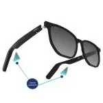 Xertz Carbon XZ01 smart glasses Audio Frames with Bluetooth connectivity, Black (Sunglasses)