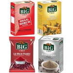 BIG CHEF DEGG Mirch Powder+Mirch Powder+Black Pepper+Yellow Chilli Flakes(Combo),100+100+100+100gm