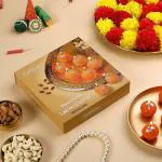 Parkash Candles Premium Giftbox Ladoo Candle || Hand Poured || Motichur Laddoo Candles Giftbox || Decorative Candle 100% Paraffin Wax || Set of 16 - Unscented