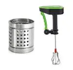 Blue Wonder Stainless Steel Cutlery Holder With Heavy Plastic and Stylish Gym Shaker Bottle and (Multicolour, Pack of 2)