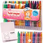 Toyshine 36 Pcs Colors Twist Crayon Colors Set for Kids, Coloring Kit for Kids