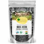 Bliss of Earth Basil Seeds Organic Sabja Seeds, Tukmaria Seeds Fiber & Omega-3 Rich Good for weight loss, Hydration Tiny PowerHouse Seeds 200gm