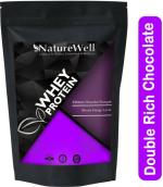 Naturewell Protein Plus Body Building Gym Supplement Whey Protein Powder - Double Rich Chocolate, 450 Gram