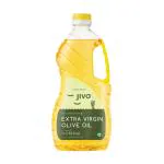 Jivo Extra Virgin Olive Oil 2 litres | Contains Vitamin E | Low in Saturated Fat | Natural and Cold Pressed Cooking Oil, for Dressings, Salad and Soups, Dips & Marinades