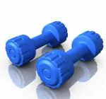 Protoner Pair of 5kg Each PVC Dumbbells Set