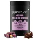 Halesaga Women Weight Gainer Protein Powder for Increasing Breast Muscles with AGUAJE FRUIT Extract, Curve Enhancing Weight Gainer for Women with 25 Vital Nutrients - 500G Belgian Chocolate Flavor