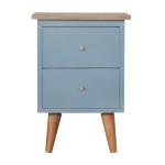 ARTISAN FURNITURE Blue Hand Painted Bedside 35x30x50 cm.
