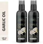 Desi Crew 100 Percent Pure Garlic Oil with Comb Applicator Cold Pressed for Non Sticky Hair 100 ml (pack of 2)