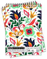 Craft Qila Coloured Leaf (50 Sheets, 100 Pages) A4 Sketchbook | Top Spiral-Bound Sketchpad for Artists | Professional Grade Drawing and Sketchbook - Pack of 2