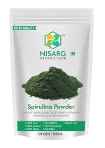 NISARG ORGANIC FARM Spirulina Powder I Immunity & Health Supplement I Plant Based Protein Superfood I Traditional Method Made I Pure and Natural I Superfoods Daily Greens (100 gm)