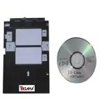 TRISAMA Epson 800, L805, L810, R260, R280, R290, T50, T60, P50 Black ID Card Tray, Driver CD