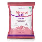 NutroActive MineralSalt Iodized Himalayan Pink Rock Salt Extra Fine Grain 1 kg