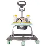 BUMTUM Baby Walker | Baby Walker With Parental Handle, Music & Stopper | 6-48 Months | Walker for Baby | Multifunctional & Adjustable | Bear Walker Green