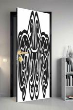 Qth Line Art Dor-0826 Design Door Sticker
