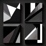 Love Creation A4 Size poster print for creative wall art- abstract-building-blocks-10809(Non Sticker)