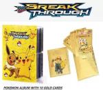 Crazy Buy POKEMON CARD BINDER WITH 120 SPACES AND 10 GOLD FOIL CARDS (Multicolor)
