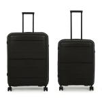 it luggage Momentous Polypropylene Large Medium Hardsided Fashion Luggage Suitcase Expandable8 Wheel Trolley 16-2886-08 Black with TSA Lock-LM