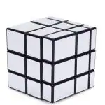 Enorme Smooth High Speed 3x3x3 Silver Mirror Cube, Stickerless High Stability Magic Puzzle Cube