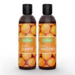 Re:fresh Hair Care Essential Combo of Orange Shampoo & Conditioner 200 ml each | Paraben Free Fruit Shampoo For Healthy Scalp | Suitable For All Hair Types