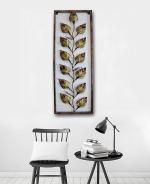 CraftVatika Gold Metal Leaf Wall Mounted Sculpture Frame 44 x 30.48 cm