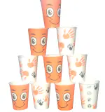 READY GOLD Disposable Paper Cup for Hot Coffee and Drinks 250ml vip-50pc