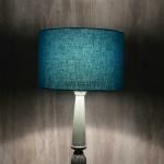 Btr Crafts Turquoise Teal Cotton Lamp Shades (12 Inch) Pack Of 2