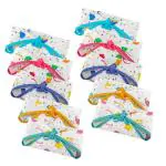 PomPom Sweethearts Elephant print nappy pack of 10 triangle shaped nappies-NB