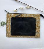 The Leather warehouse Best MacBook Sleeve Air 13 M2 and, MB Pro 13 inch M2 case, MacBook Pro 14 inch case, Genuine leather, wool felt MacBook Pro 16 cover bag (Yellow)