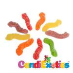 CandiExotics Gummy Vegan Sour Worms - 500gm