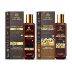 Khadi Organique Onion Black Seed Hair Oil & Bamboo Charcoal Keratin Hair Shampoo (Pack of 2) 400 ml