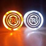 Samite R Logo Handle Liight 01 Parking Light, Indicator Light, Interior Light, Side Marker Motorbike LED For Royal Enfield 5 V, 12 W Universal For Bike, Pack Of 2 - Pack Of 2