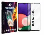 Cannady itel a70 4g Edge to Edge Screen Protector Tempered Glass screen Guard gorilla glass HD+ 9H hardness Anti Fingerprint - pack of 1