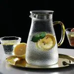 1600ml Water Glass Pitcher with lid Water jug hot Cold Water Wine Coffee Milk Juice