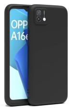 U&E Black Silicone Back Cover For Oppo A16E