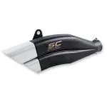 AllExtreme EXBDAR2 Inlet Universal Exhaust Muffler Dual Silencer for Street Sports Dirt Bike and Motorcycles (Black)