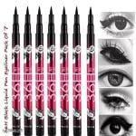 Nayika 36H Precision Liquid Waterproof Lash Eyeliner Pencil (Black) Pack Of 7