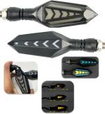 OBEROIS TRADERS Universal Blue / Yellow LED Running Light DRL Bike Turn Signal Indicator Lamp Indicator Light Motorbike LED (12 V 12 W) (Universal For Bike Pack of 2)