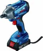 BOSCH GDS 250 LI Cordless Impact Wrench, 250 Nm,M10- M18 ,2 kg + 2 x battery GBA 18V 4.0Ah & Quick charger GAL 18V-40, 1 Year Warranty